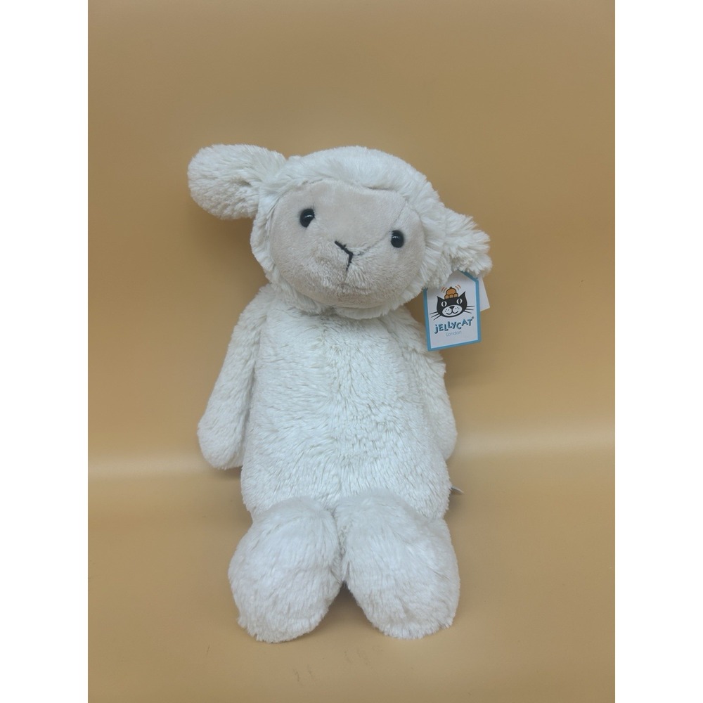 Jellycat Bashful Lamb Medium 12" Retired Authentic Plush Toy Brand New NWT